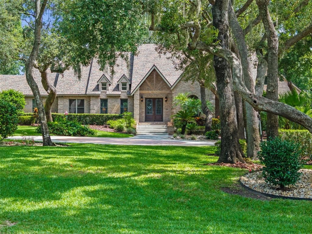Backyard, Exterior, Facade, Tudor Revival