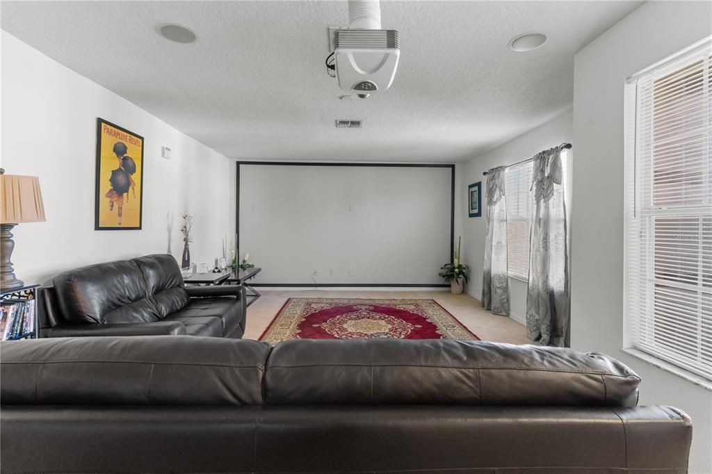 Interior, Projection Screen, Recessed Lighting
