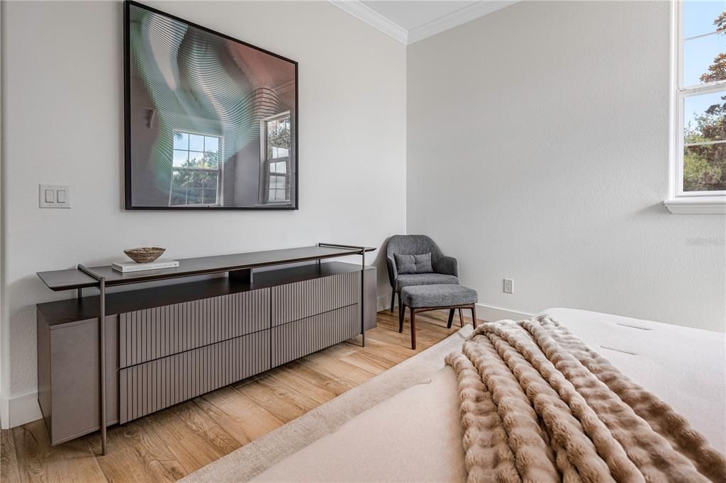 Bedroom, Interior, Wood Texture Flooring