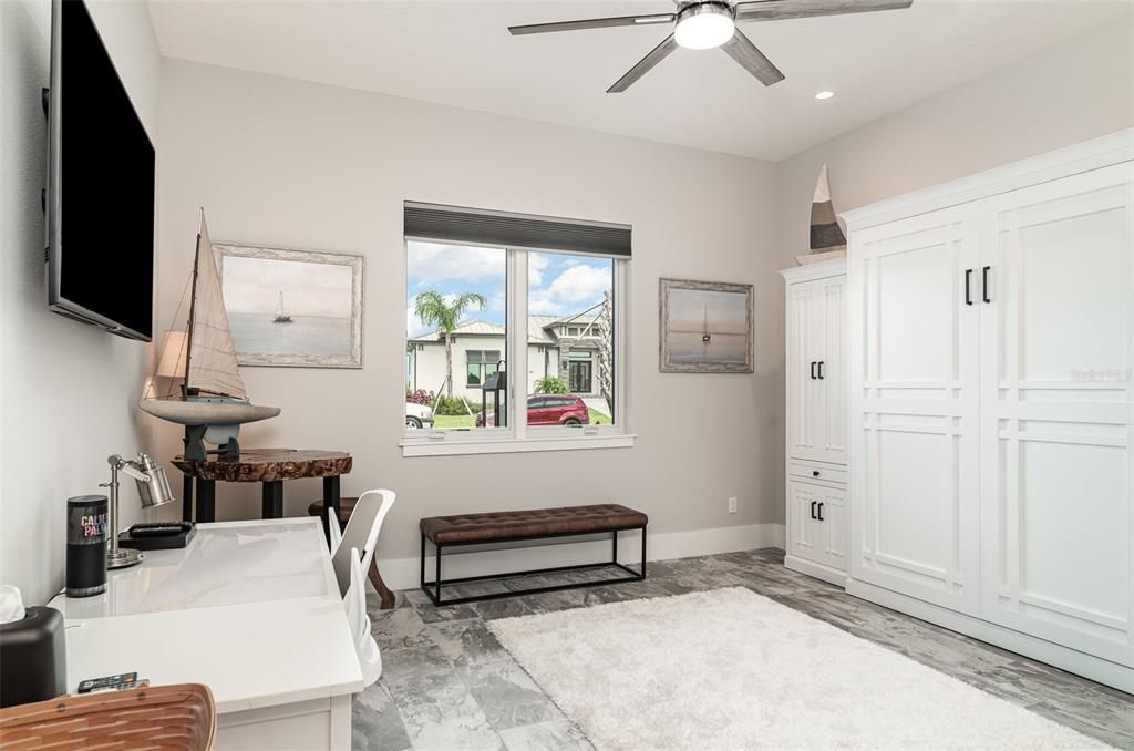 Home Office, Interior, Recessed Lighting