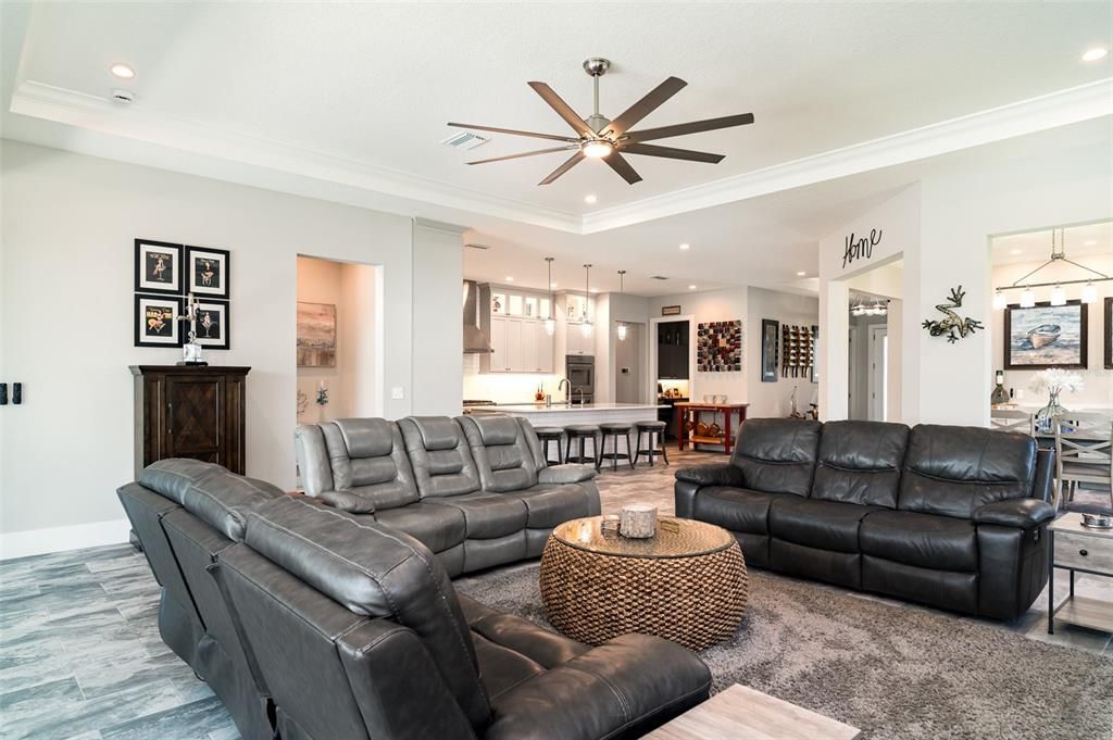 Dining room, Interior, Kitchen, Living room, Pendant Lights, Recessed Lighting