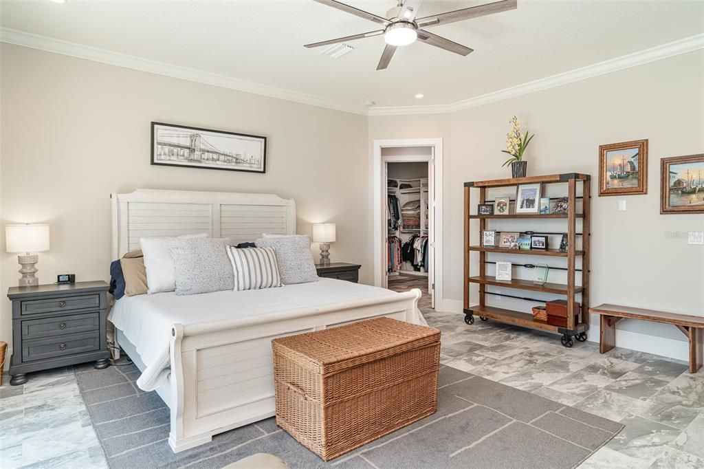 Bedroom, Interior, Recessed Lighting