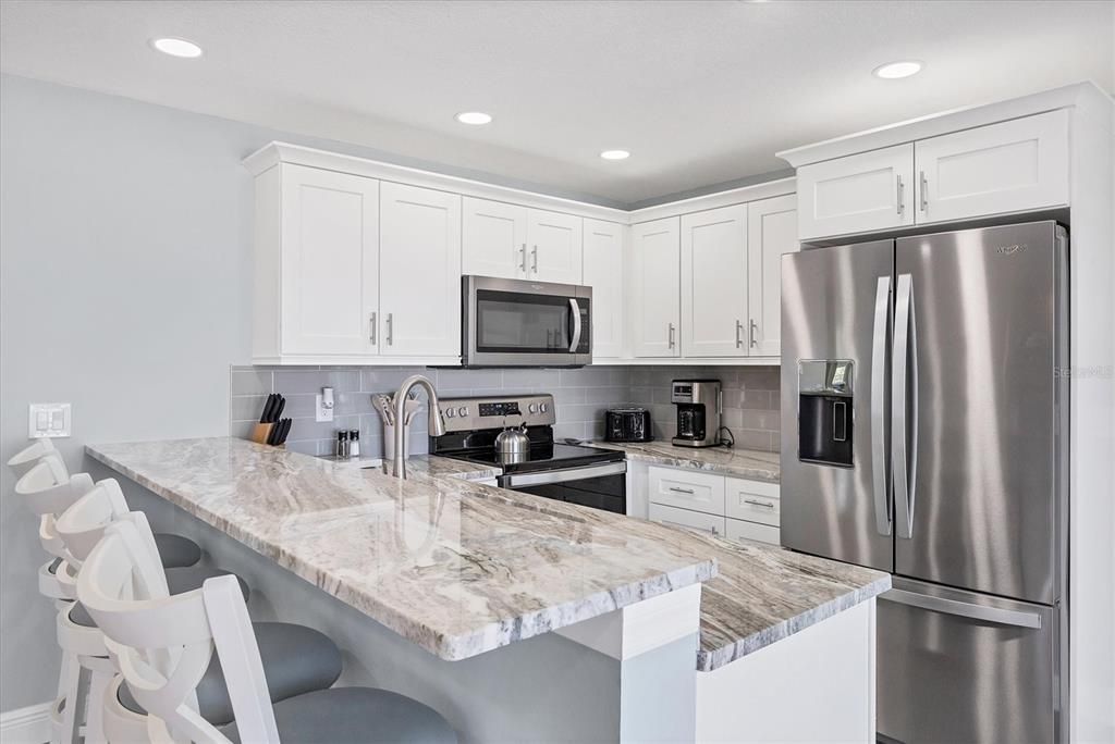 Interior, Kitchen, Recessed Lighting, Stainless Steel Appliances