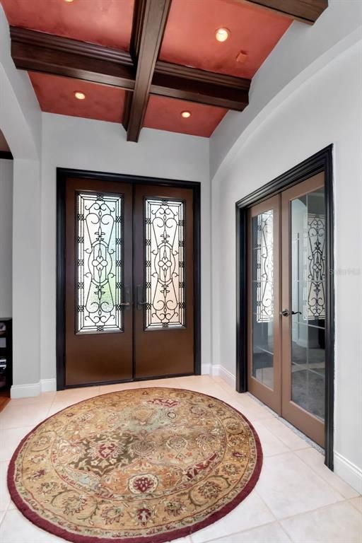 Interior, Recessed Lighting, Wooden Beams