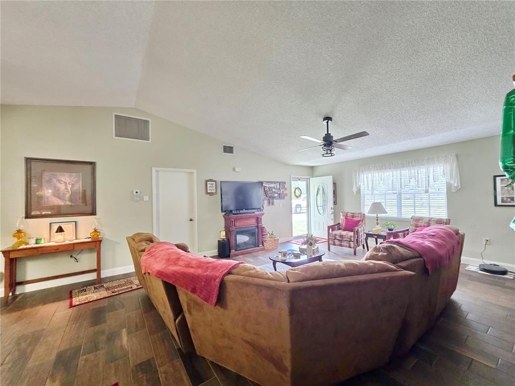 Fireplace, Interior, Living room, Wood Texture Flooring