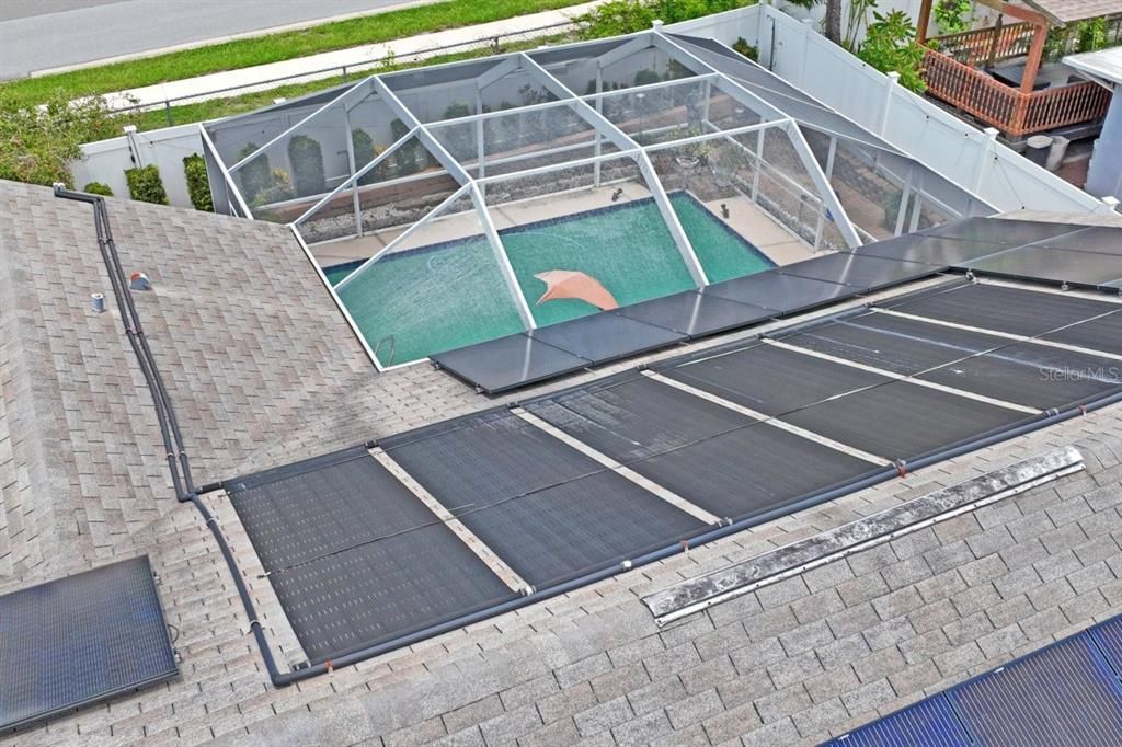 Exterior, Pool, Solar Panels