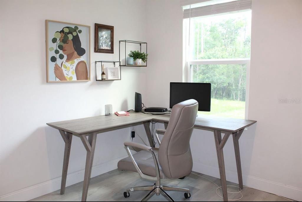 Home Office, Interior, Wood Texture Flooring