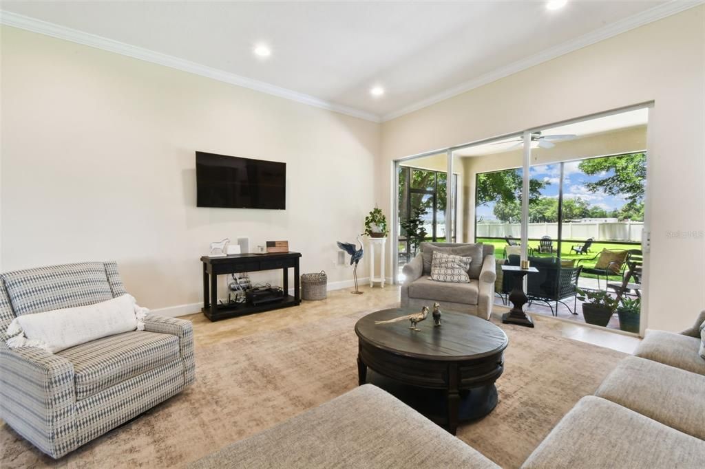 Interior, Living room, Recessed Lighting