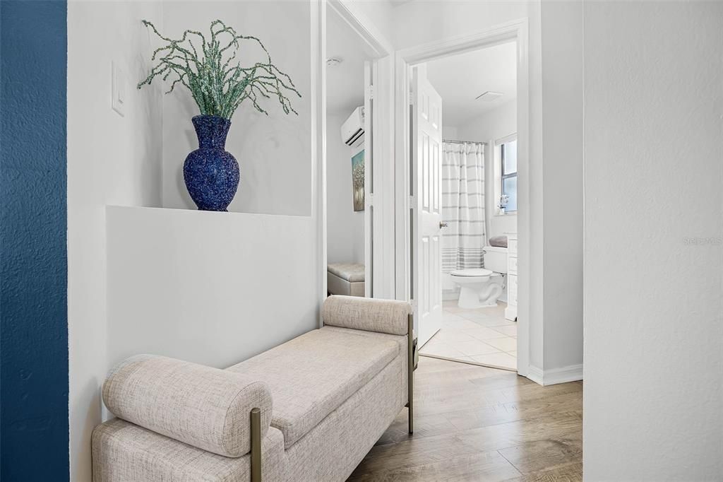 Bathroom, Interior, Wood Texture Flooring