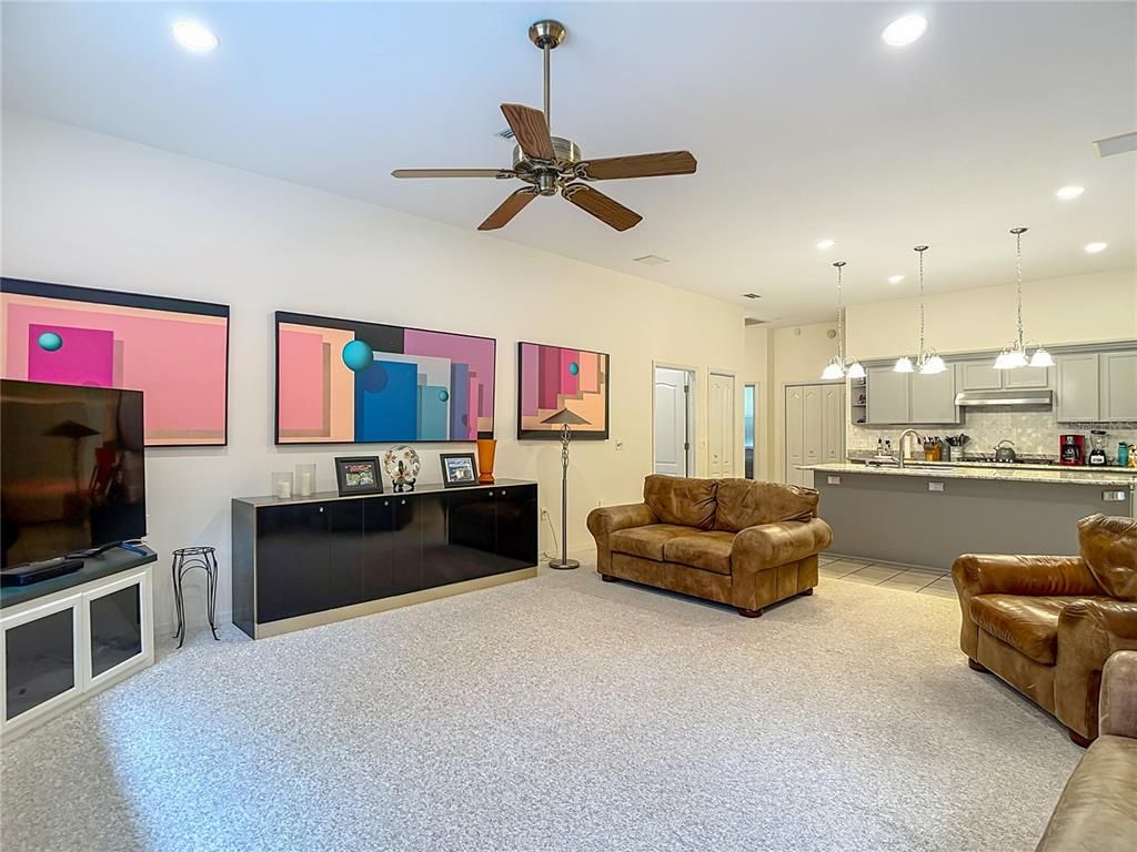 Interior, Kitchen, Living room, Pendant Lights, Recessed Lighting