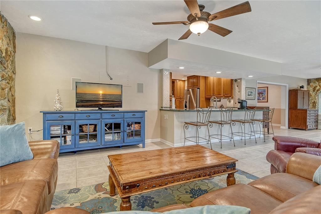 Interior, Kitchen, Living room, Recessed Lighting, Stainless Steel Appliances