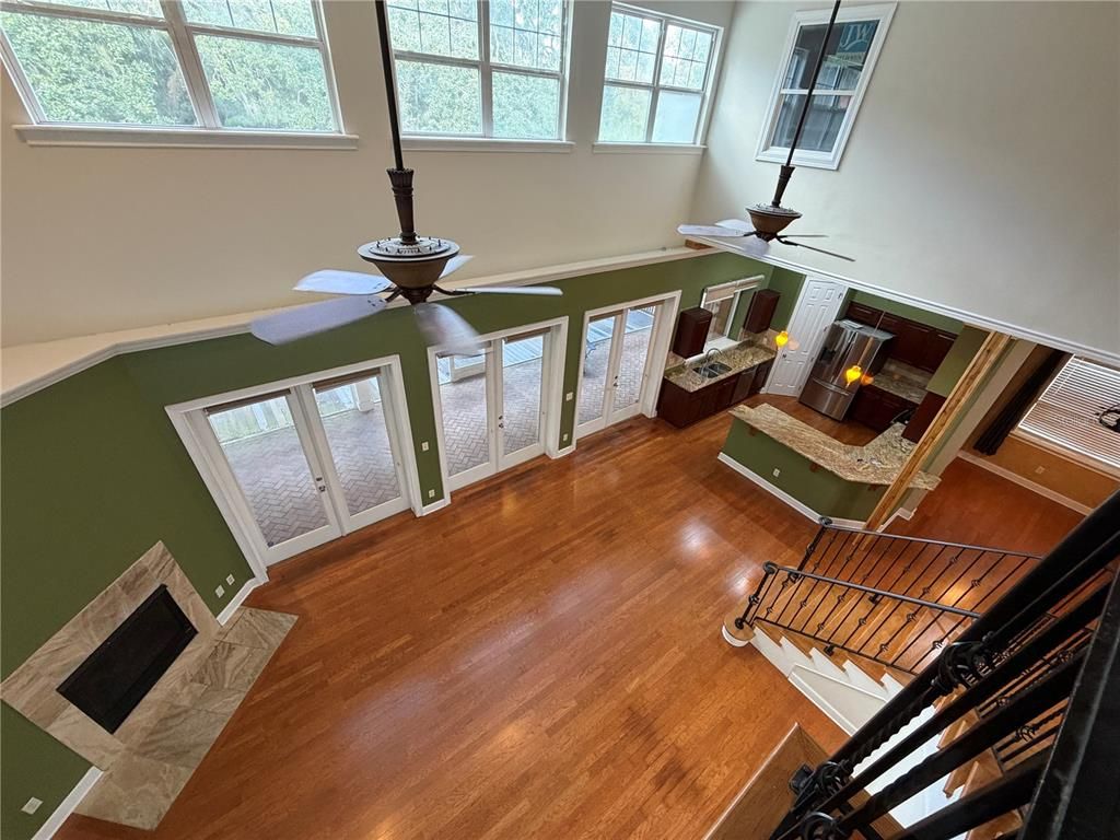 Fireplace, Interior, Wood Texture Flooring