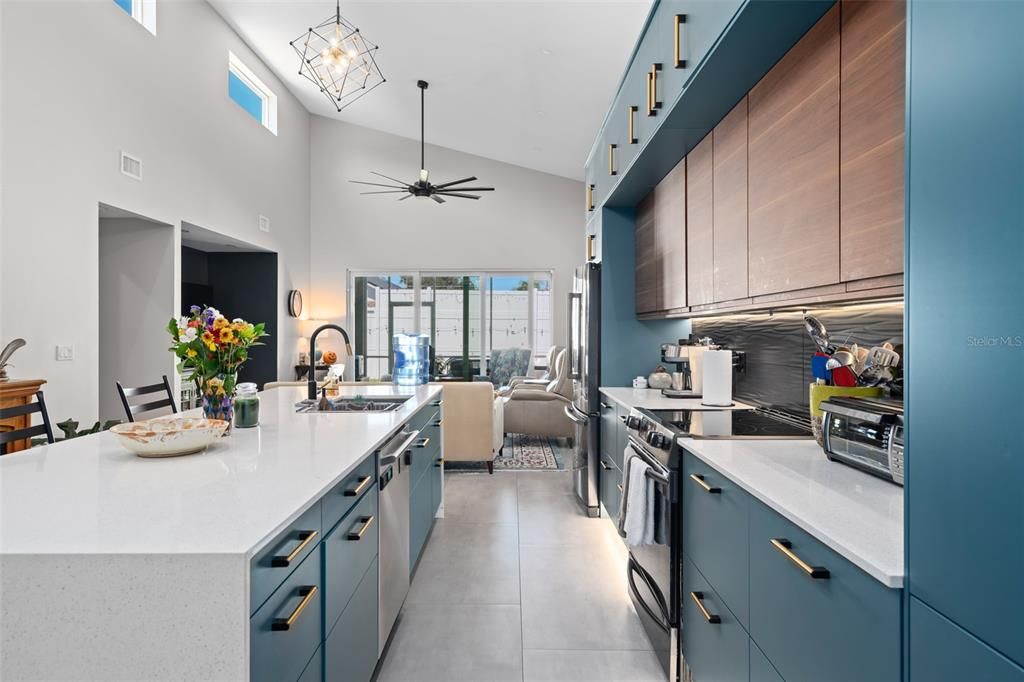 Interior, Kitchen, Living room, Pendant Lights