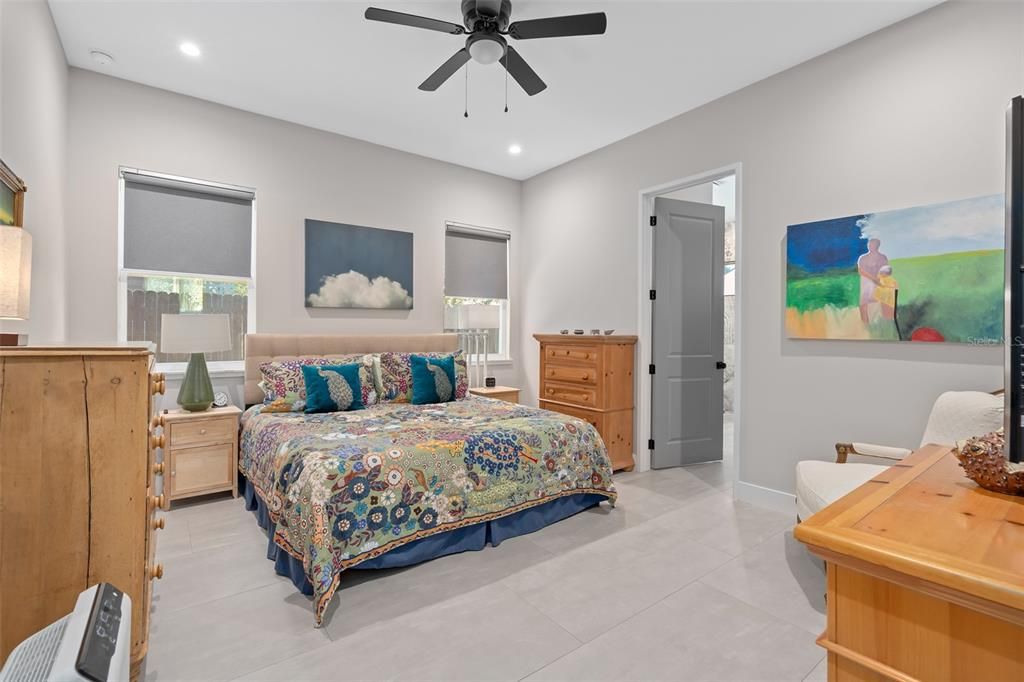 Bedroom, Interior, Recessed Lighting