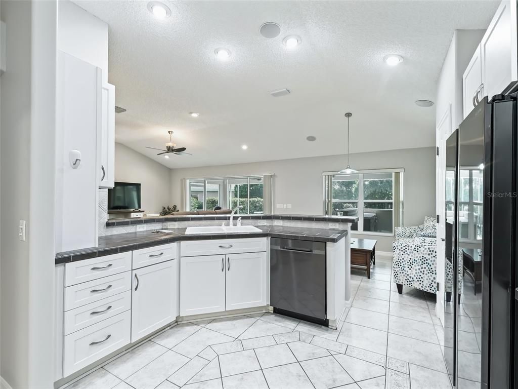 Interior, Kitchen, Pendant Lights, Recessed Lighting