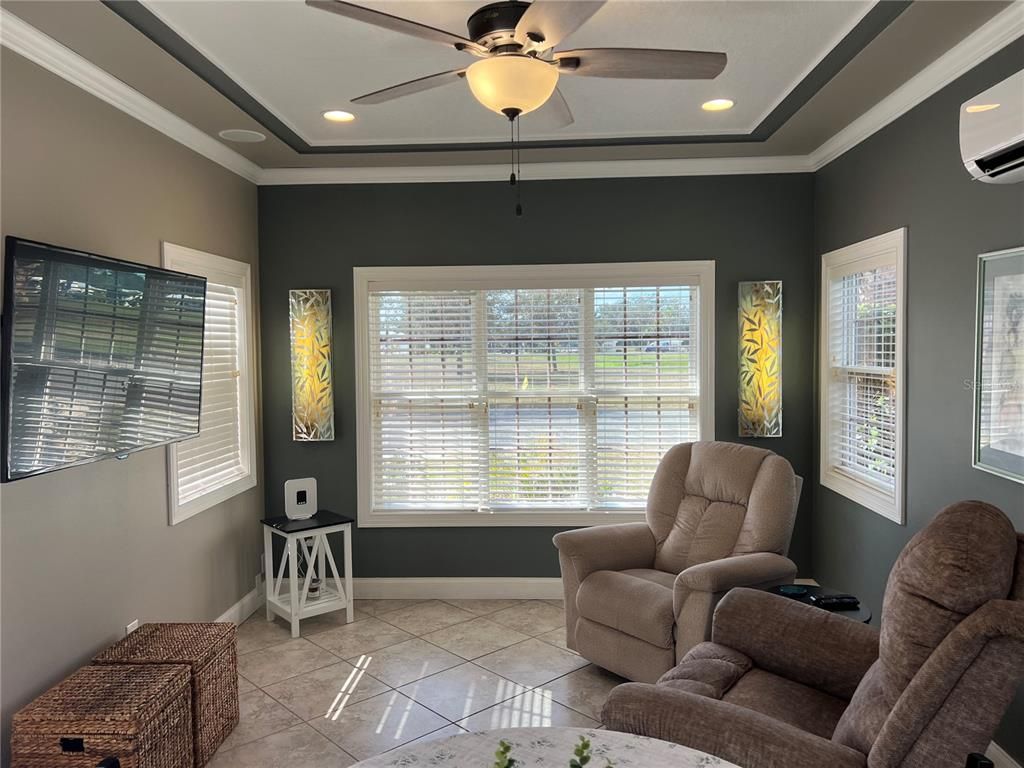 Interior, Living room, Recessed Lighting