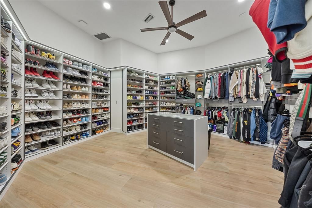 Interior, Recessed Lighting, Walk-in Closets, Wood Texture Flooring