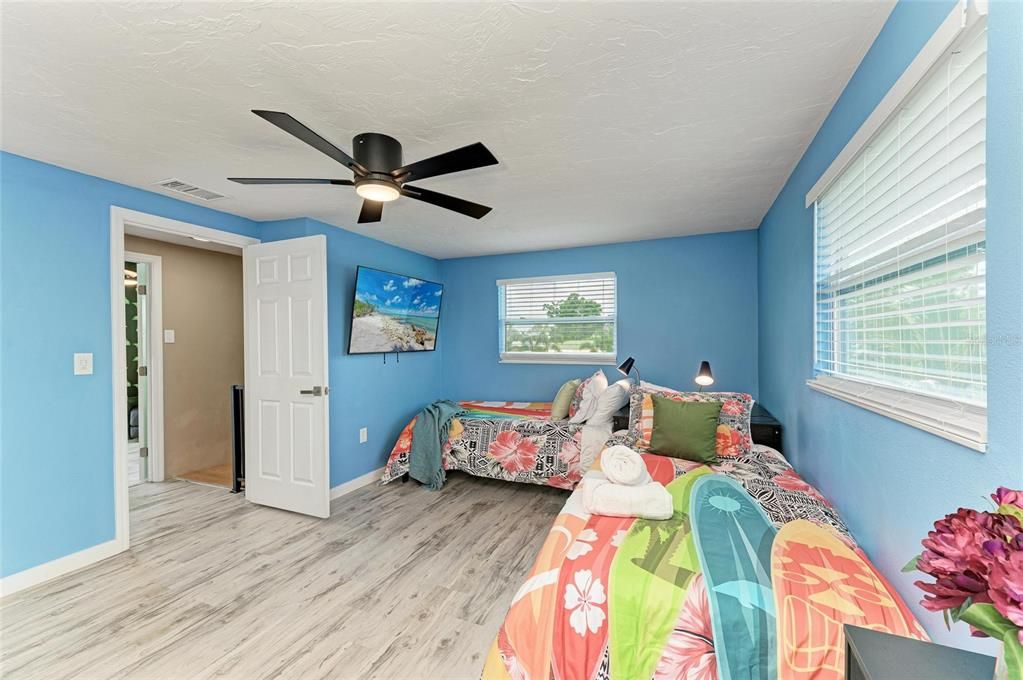 Bedroom, Interior, Wood Texture Flooring