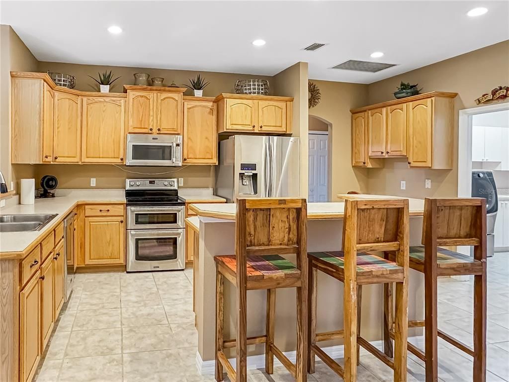 Interior, Kitchen, Recessed Lighting, Stainless Steel Appliances