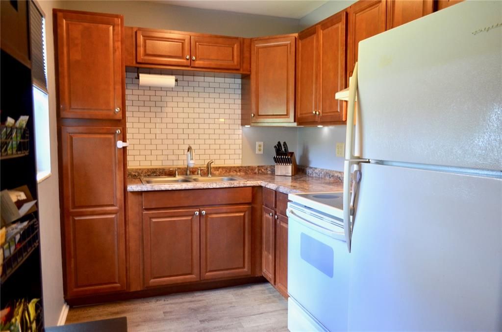 Interior, Kitchen, Wood Texture Flooring