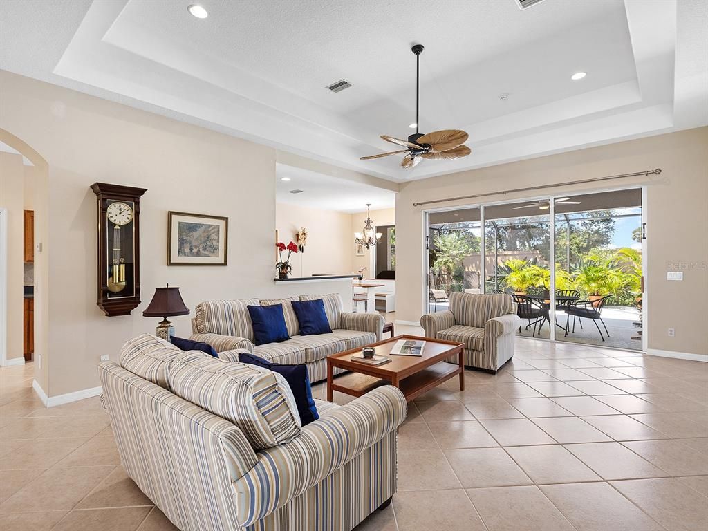 Interior, Living room, Recessed Lighting