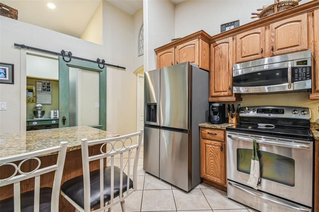 Interior, Kitchen, Recessed Lighting, Stainless Steel Appliances