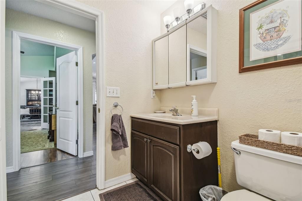 Bathroom, Interior, Wood Texture Flooring