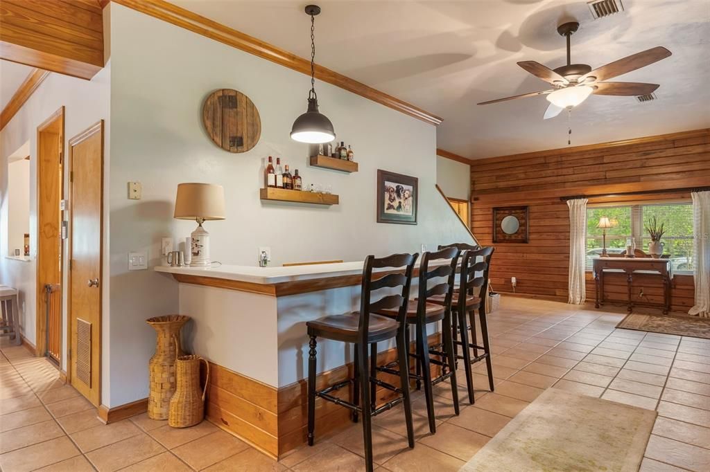 Interior, Pendant Lights, Wooden Walls
