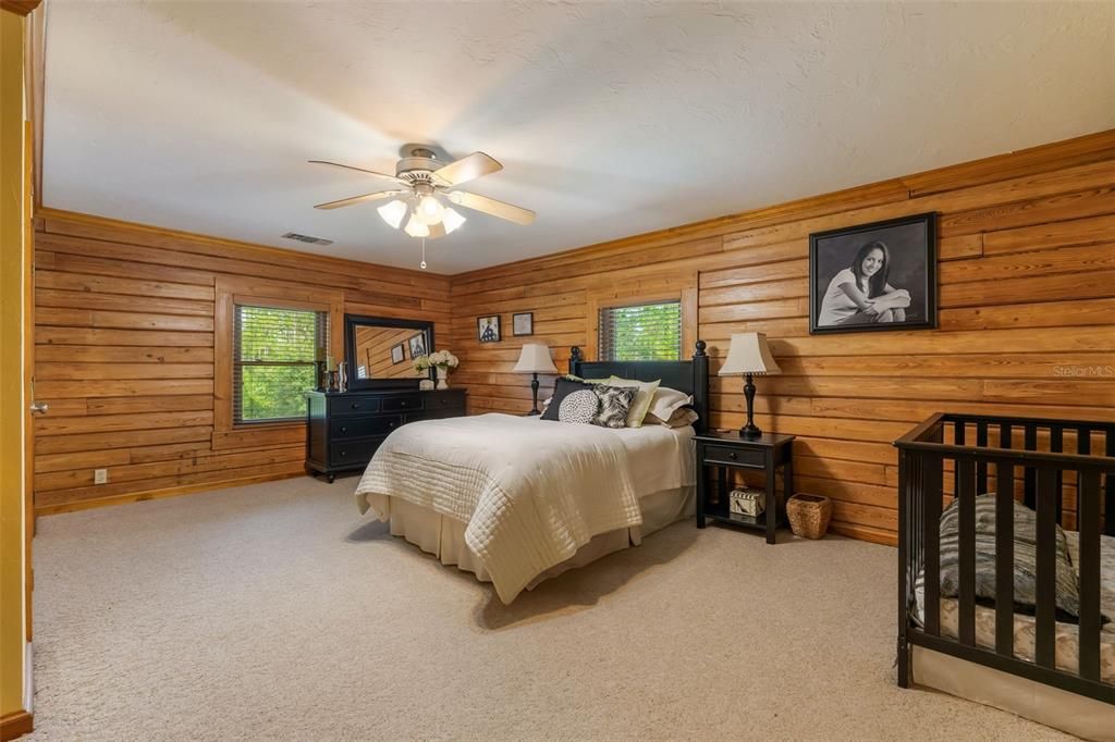 Bedroom, Interior, Wooden Walls
