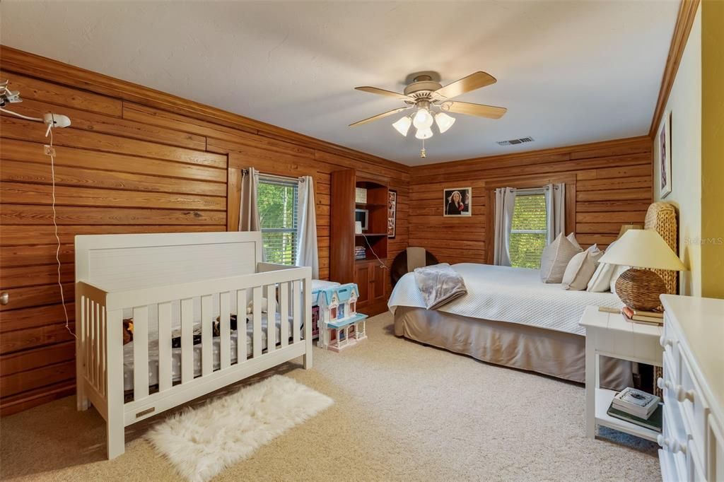 Bedroom, Interior, Wooden Walls