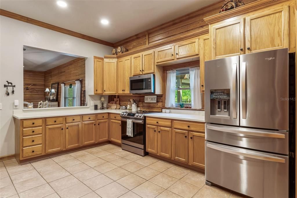 Interior, Kitchen, Recessed Lighting, Stainless Steel Appliances