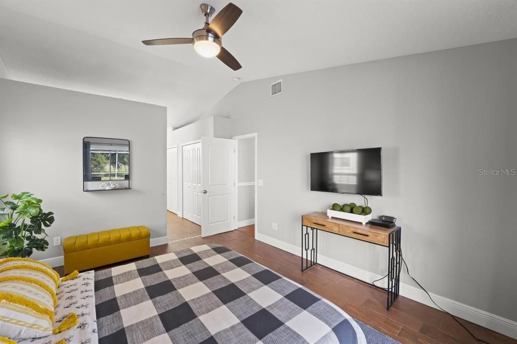 Bedroom, Interior, Wood Texture Flooring
