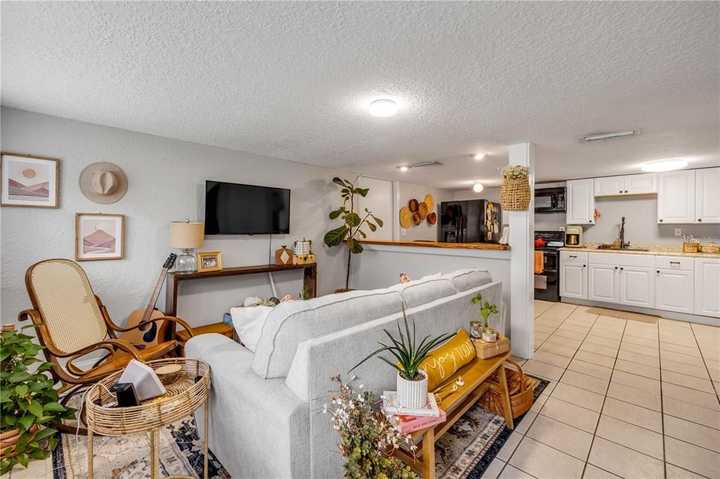 Interior, Kitchen, Living room, Recessed Lighting