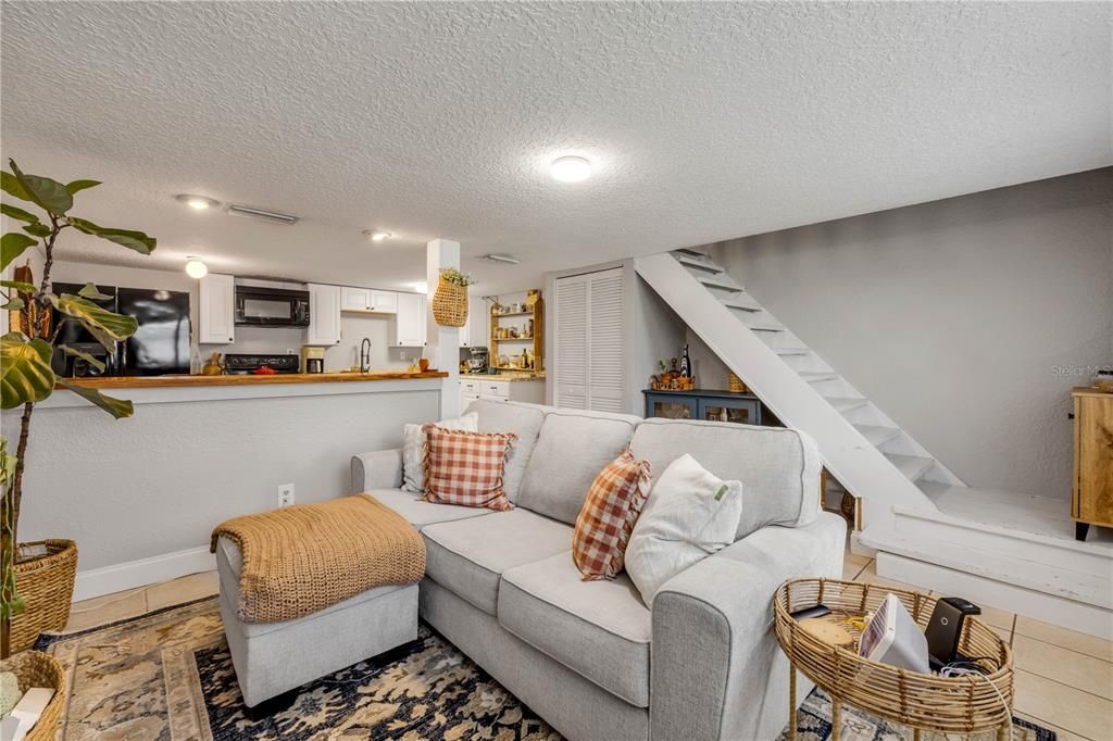 Interior, Kitchen, Living room, Recessed Lighting