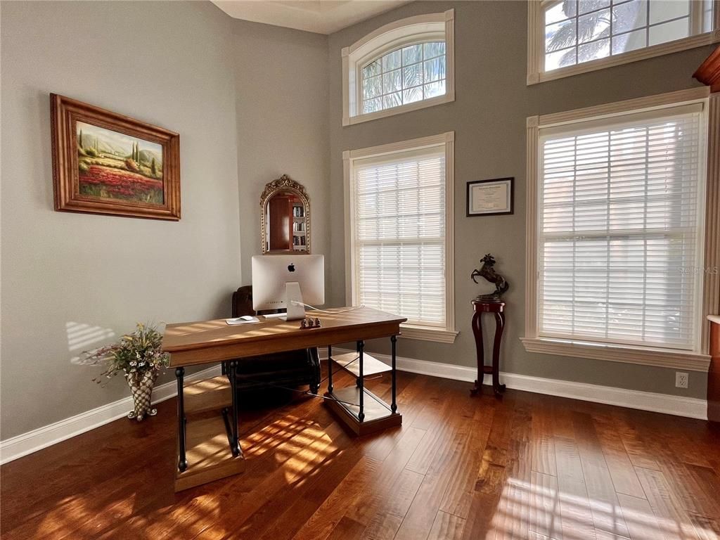 Home Office, Interior, Wood Texture Flooring