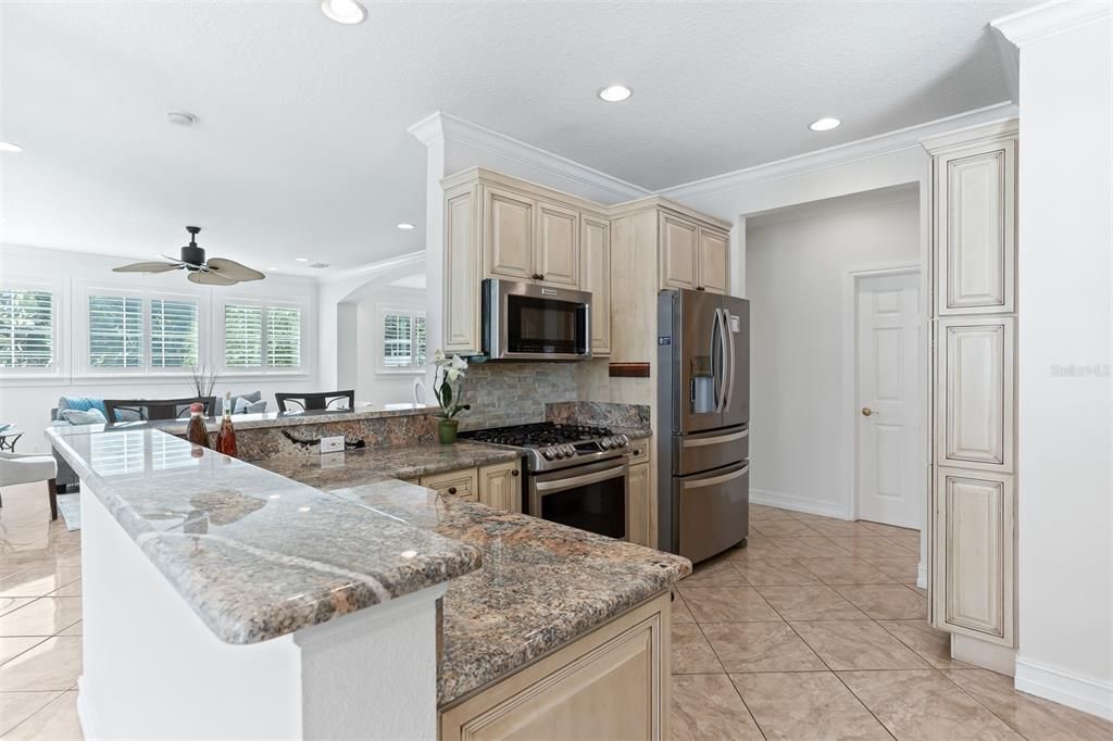 Interior, Kitchen, Recessed Lighting, Stainless Steel Appliances