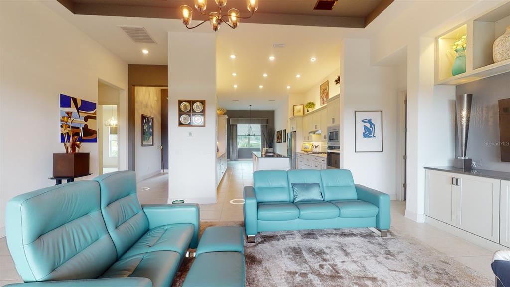 Chandelier, Interior, Kitchen, Living room, Recessed Lighting