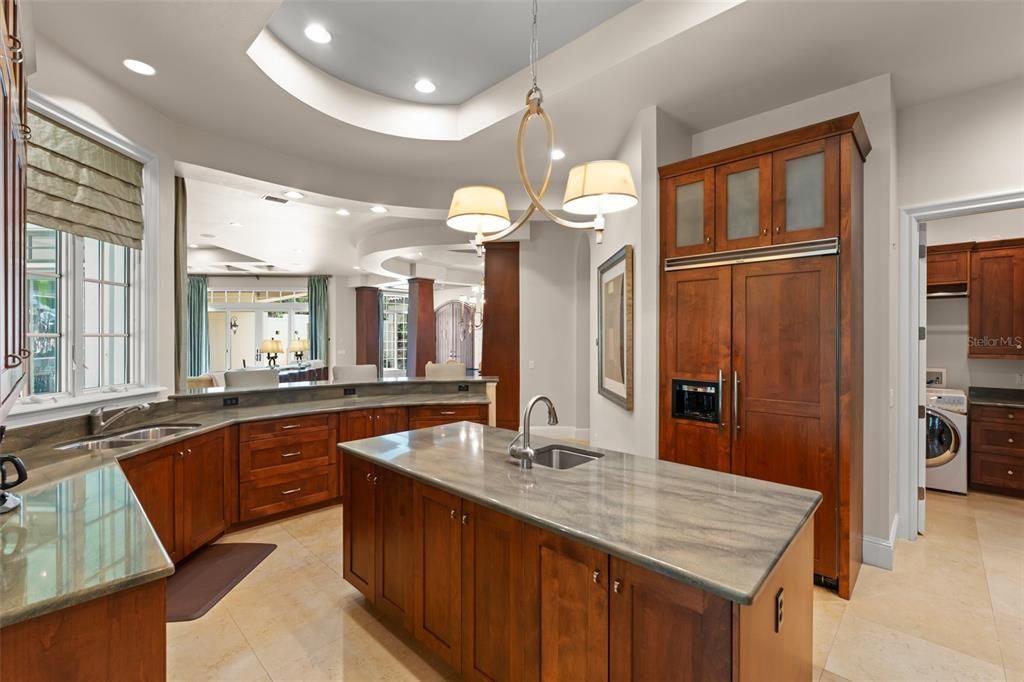 Interior, Kitchen, Pendant Lights, Recessed Lighting, Stainless Steel Appliances, Washer