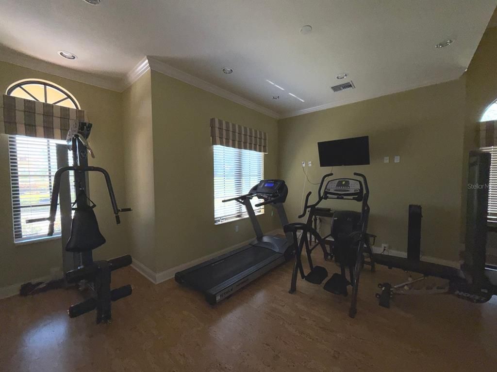 Fitness Equipment, Interior, Recessed Lighting