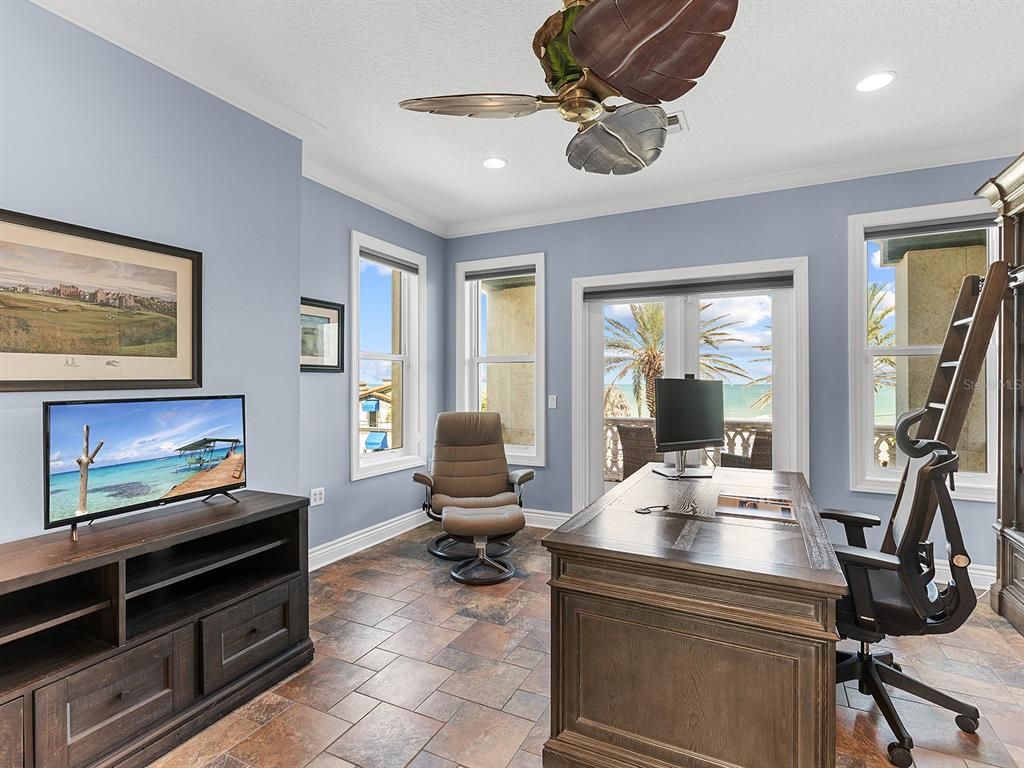 Home Office, Interior, Recessed Lighting