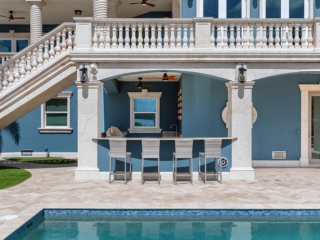 Exterior, Outdoor Kitchen, Pool, Water