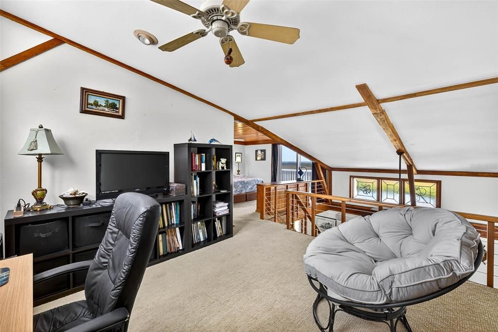 Home Office, Interior, Wooden Beams