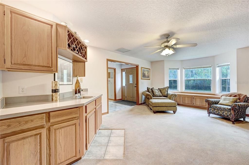 Interior, Kitchen, Living room, Recessed Lighting