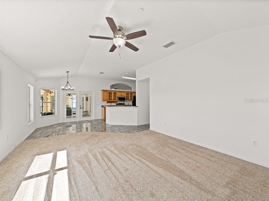 Chandelier, Empty room, Interior, Kitchen, Pendant Lights
