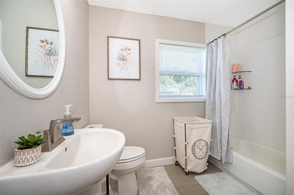 Bathroom, Interior, Wood Texture Flooring