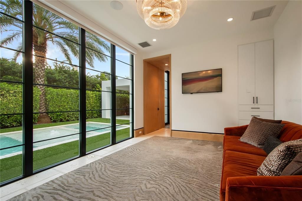 Chandelier, Interior, Recessed Lighting, Sun Room