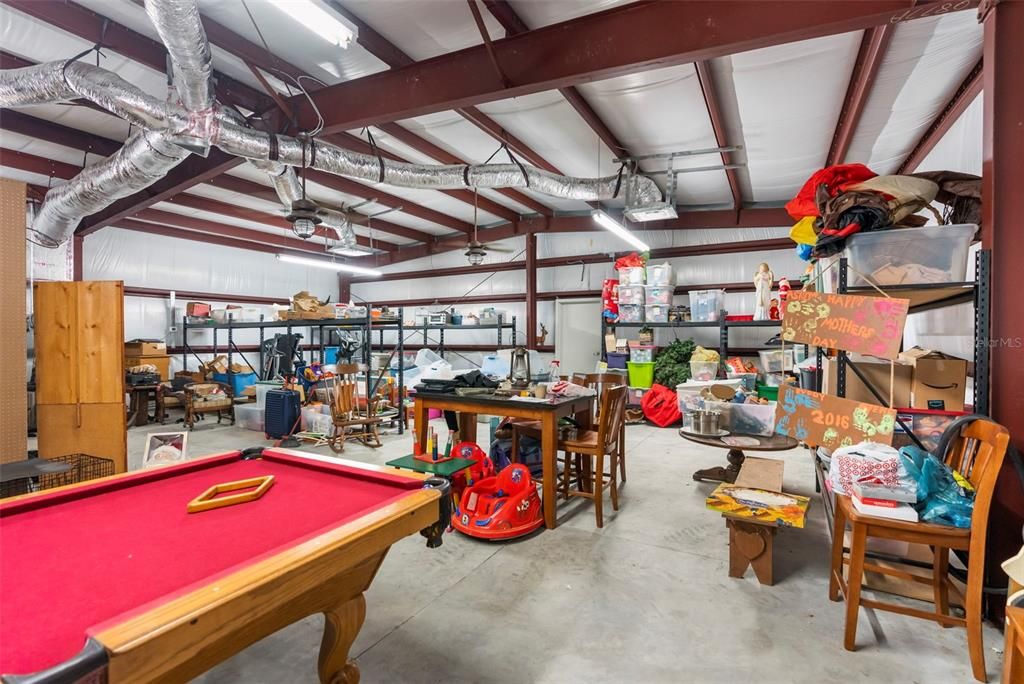 Billiard Table, Game Room, Garage, Interior