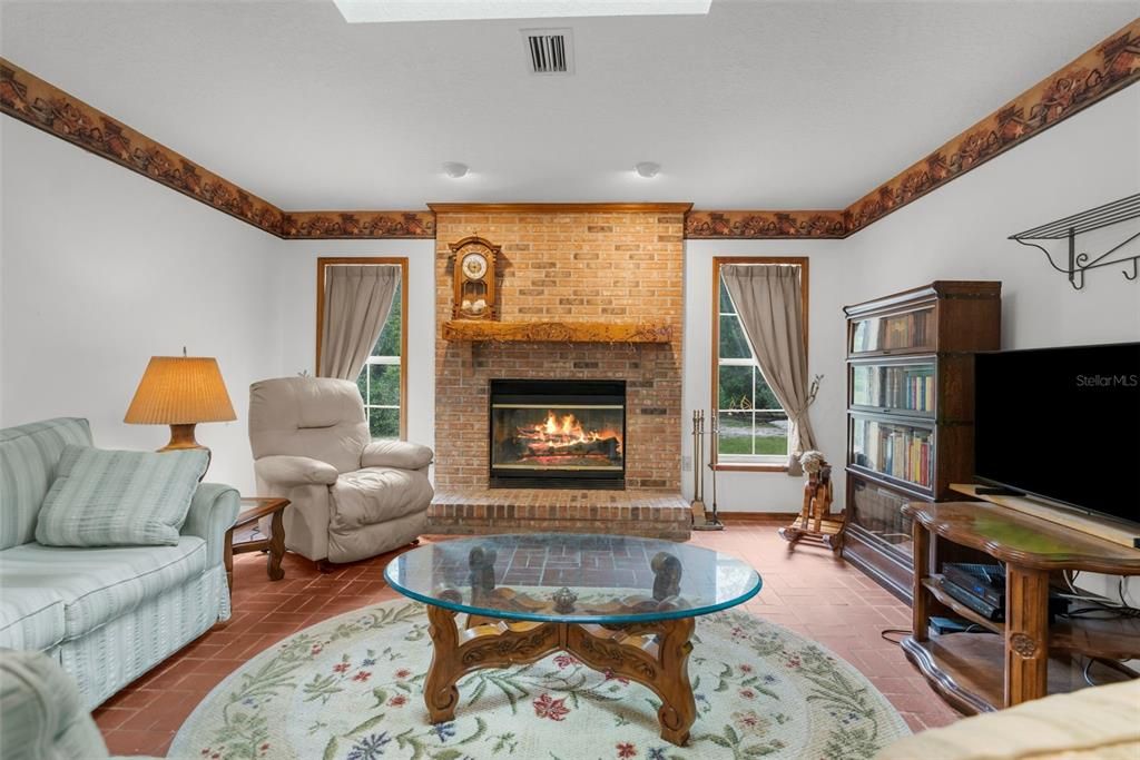 Fireplace, Interior, Stone Walls
