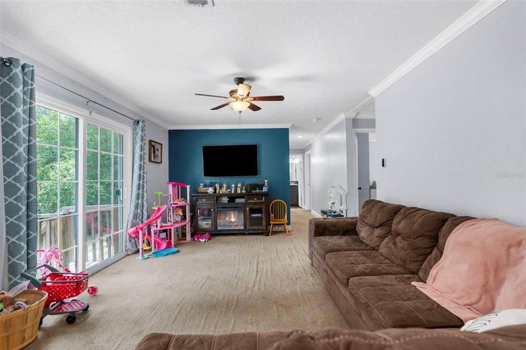 Interior, Living room, Recessed Lighting