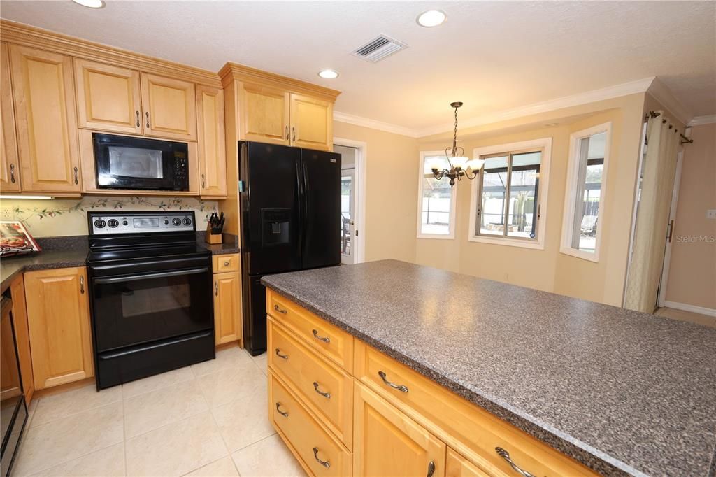 Chandelier, Interior, Kitchen, Recessed Lighting